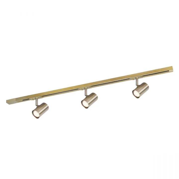 Marvi TR Jazz AB , lampa sufitowa szynowa, 3-punktowa, regulowana, antyczny brąz, 911398-3-AB-SET, G