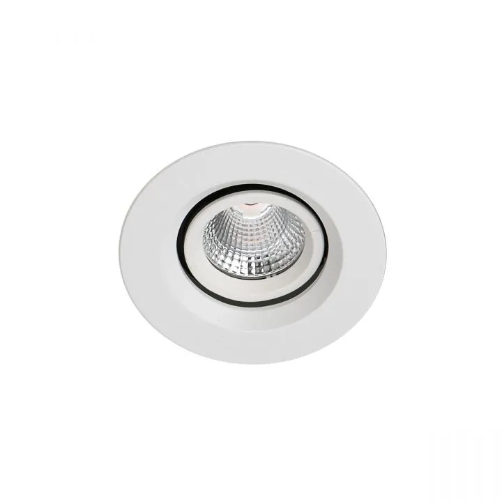 Torres Adjust, nowoczesna wpuszczana lampa sufitowa, biała, LED, 3000K, DA-401C/WK-WW/50