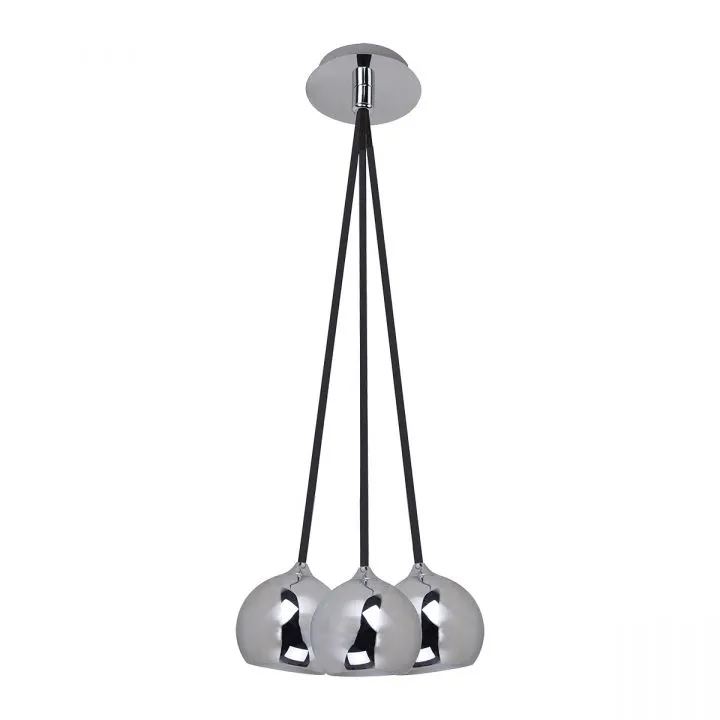 James CH, nowoczesna lampa wisząca, chromowana, GU10, FH5953-BCB-120