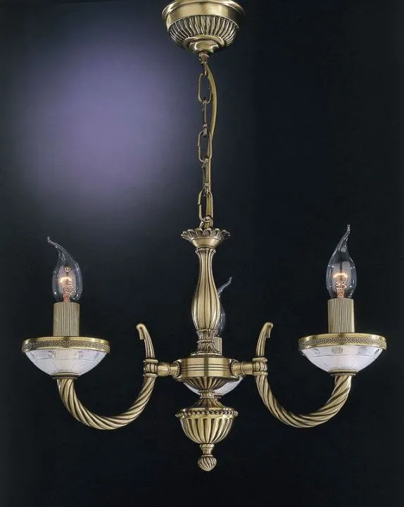 4650 Series, żyrandol rustykalny, L.4650/3, Reccagni Angelo