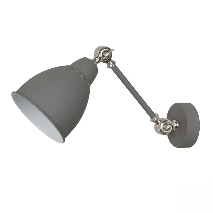 Sonny, industrialny kinkiet, szary, E27, MB-HN5010-1-GR