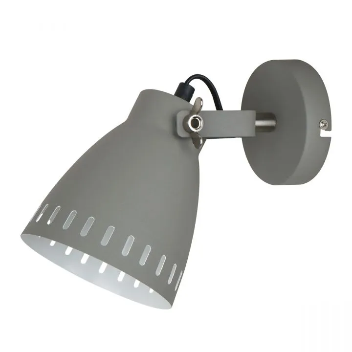 Franklin, industrialny kinkiet, szary, E27, MB-HN5050-1-GR+S.NICK