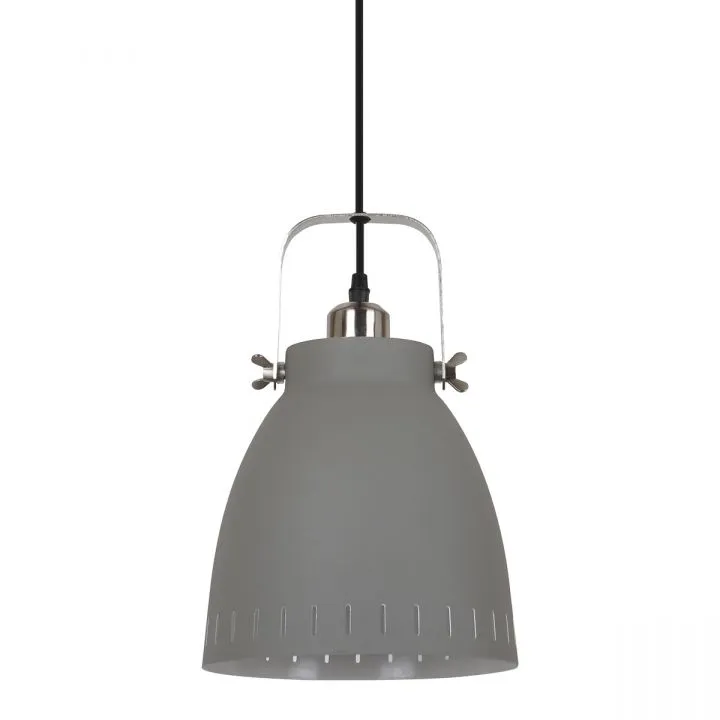 Franklin, loftowa lampa wisząca, szara, E27, MD-HN8026M-GR+S.NICK