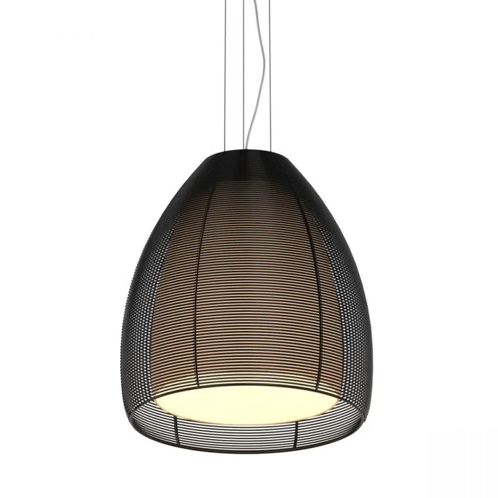 Pico, nowoczesna lampa wisząca, czarna, E27, MD9023-1L/BLACK