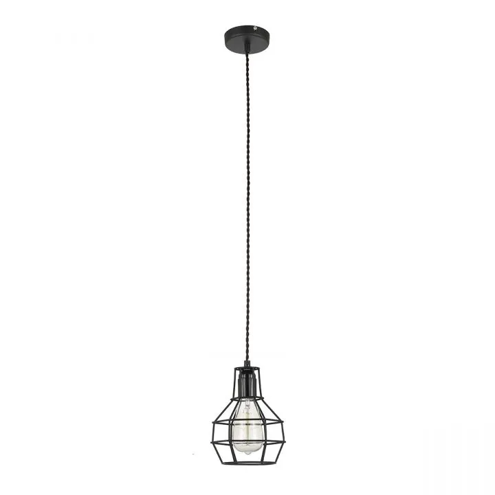 Constantin, retro lampa wisząca, czarna, E27, MDM2272-1