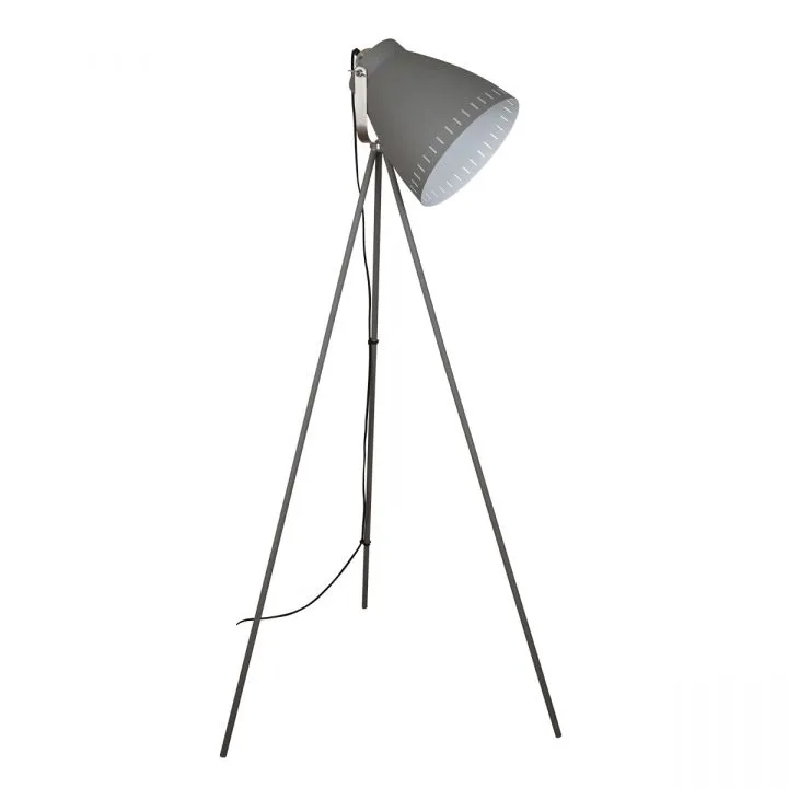 Franklin, retro lampa stojąca, podłogowa, szara, E27, ML-HN3068-GR+S.NICK