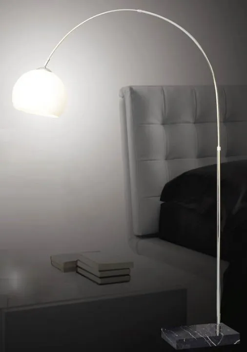 Piegano, nowoczesna lampa stojąca, podłogowa, chromowana, E27, ML4906-1A
