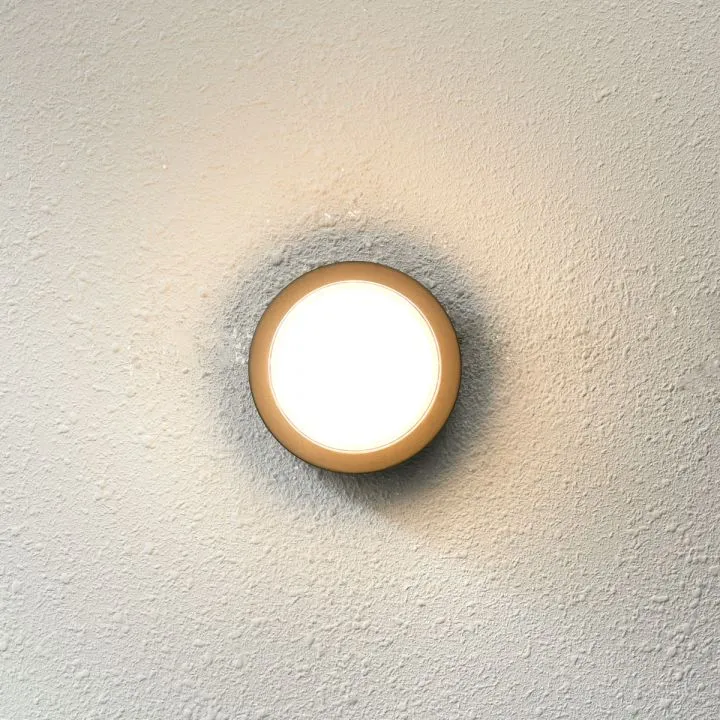 Rosta, nowoczesny kinkiet ogrodowy, czarny, z białym kloszem, OWL-3062-3K, LED, 3000K