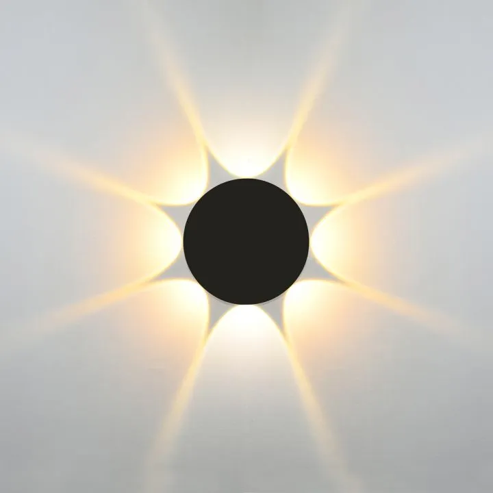 Macba, czarny, minimalistyczny kinkiet ogrodowy, OWL-6031-8-4K, LED, 4000K