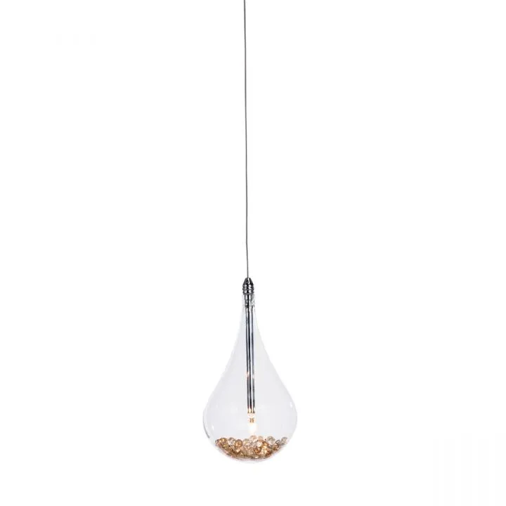 Perle, nowoczesna lampa wisząca, przezroczysta, G4, P0226-01A-F4RK