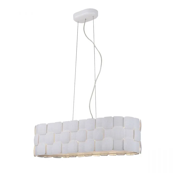 Elisa, nowoczesna lampa wisząca, biała, E27, P0317-04N-S8A1