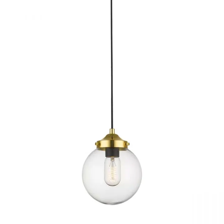 Riano, nowoczesna lampa wisząca, przezroczysta, E27, P0454-01D-F7AC