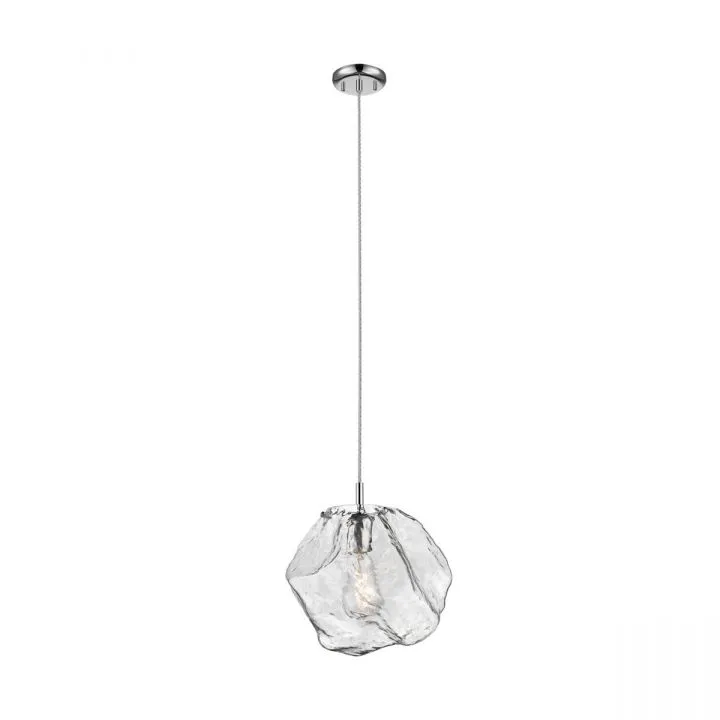 Rock, nowoczesna lampa wisząca, przezroczysta, E27, P0488-01A-F4AC