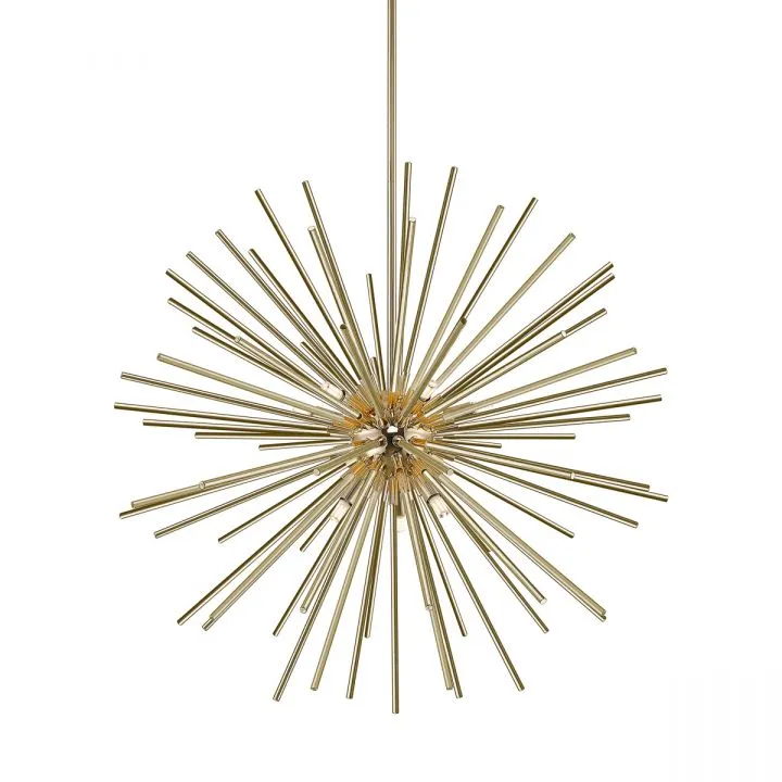 Urchin, nowoczesna lampa wisząca, złota, G9, P0491-09C-F7DY