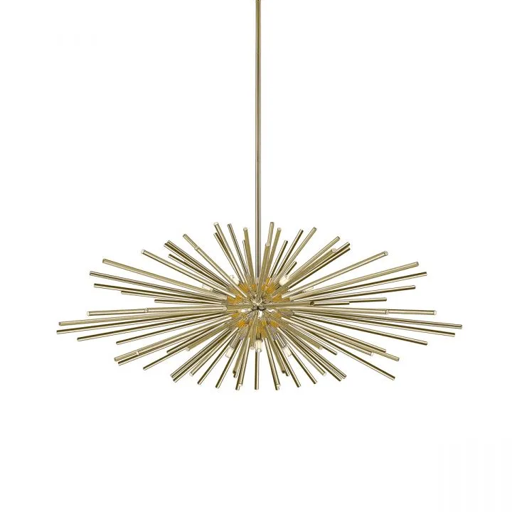 Urchin, nowoczesna lampa wisząca, złota, G9, P0491-09E-F7DY