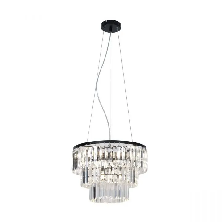 Tifanny, nowoczesna lampa wisząca, przezroczysta, E14, P17127-4