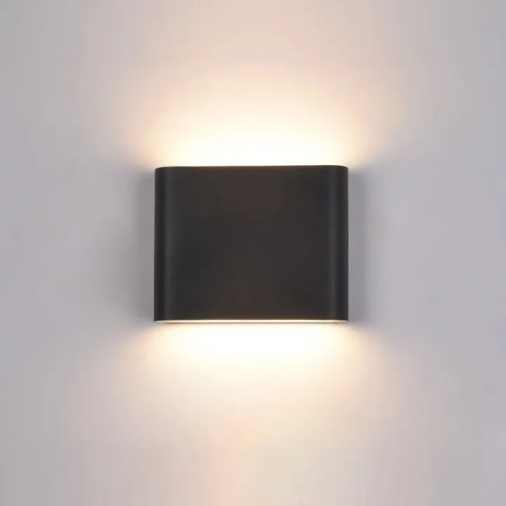 Romano, nowoczesny kinkiet zewnętrzny, czarny, LED, 3000K, PL-206B