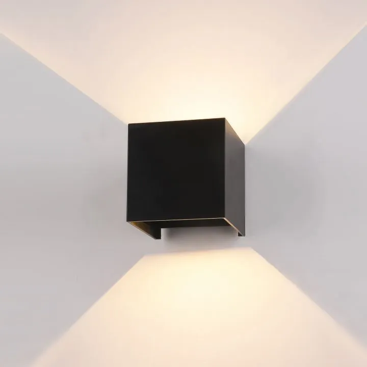 Sorento, nowoczesny kinkiet zewnętrzny, czarny, LED, 3000K, PL-208B