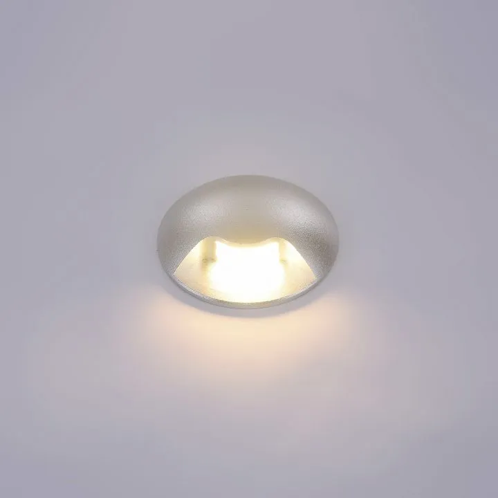 Basilio, nowoczesny kinkiet zewnętrzny, srebrny, LED, 3000K, PL-741-1E
