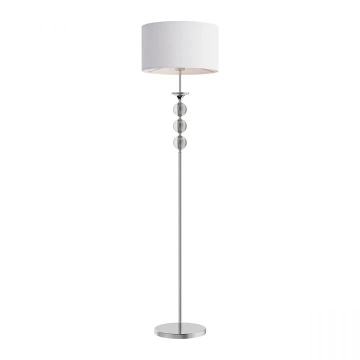 Rea, klasyczna lampa stojąca, podłogowa, biała, E27, RLL93163-1W