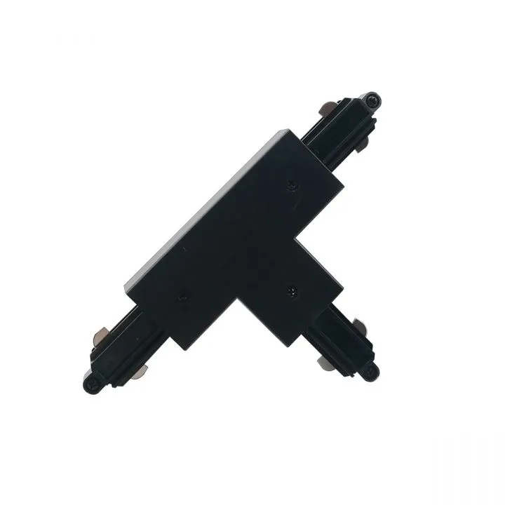 Marvi Track Connector, akcesoria łączeniowe w czarnym kolorze dla 3 szynoprzewodów, TRL-H1C-CONN-T-R