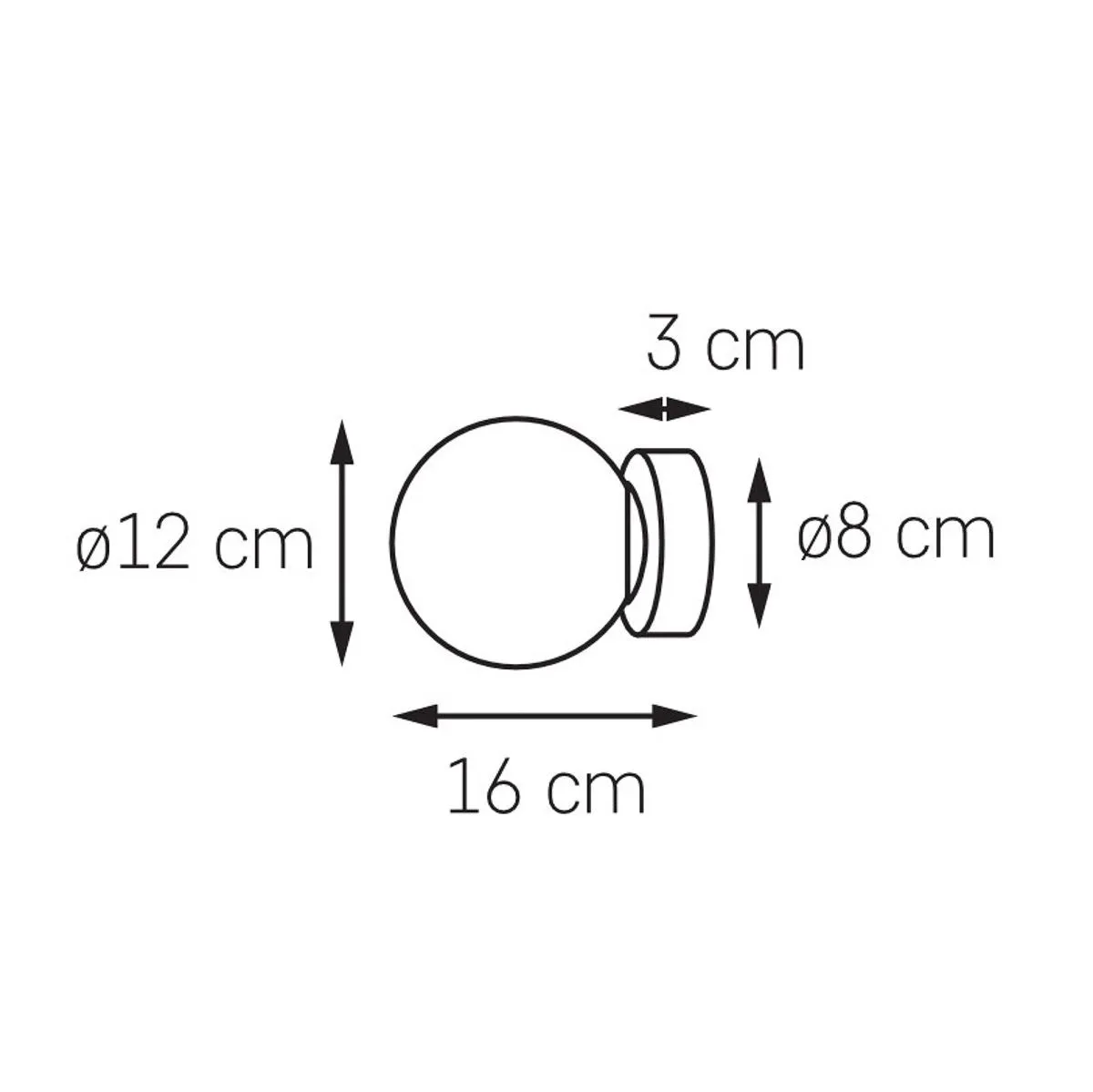 Astra, nowoczesny kinkiet, E14, 20773105