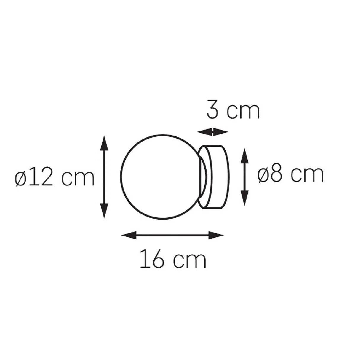 Astra, nowoczesny kinkiet, E14, 20776102
