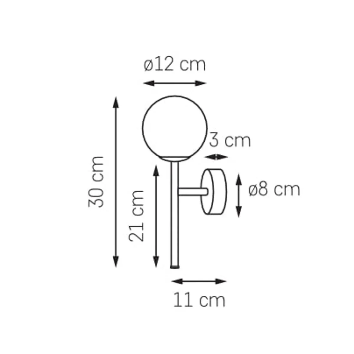Astra Deco, nowoczesny kinkiet, E14, 20778105