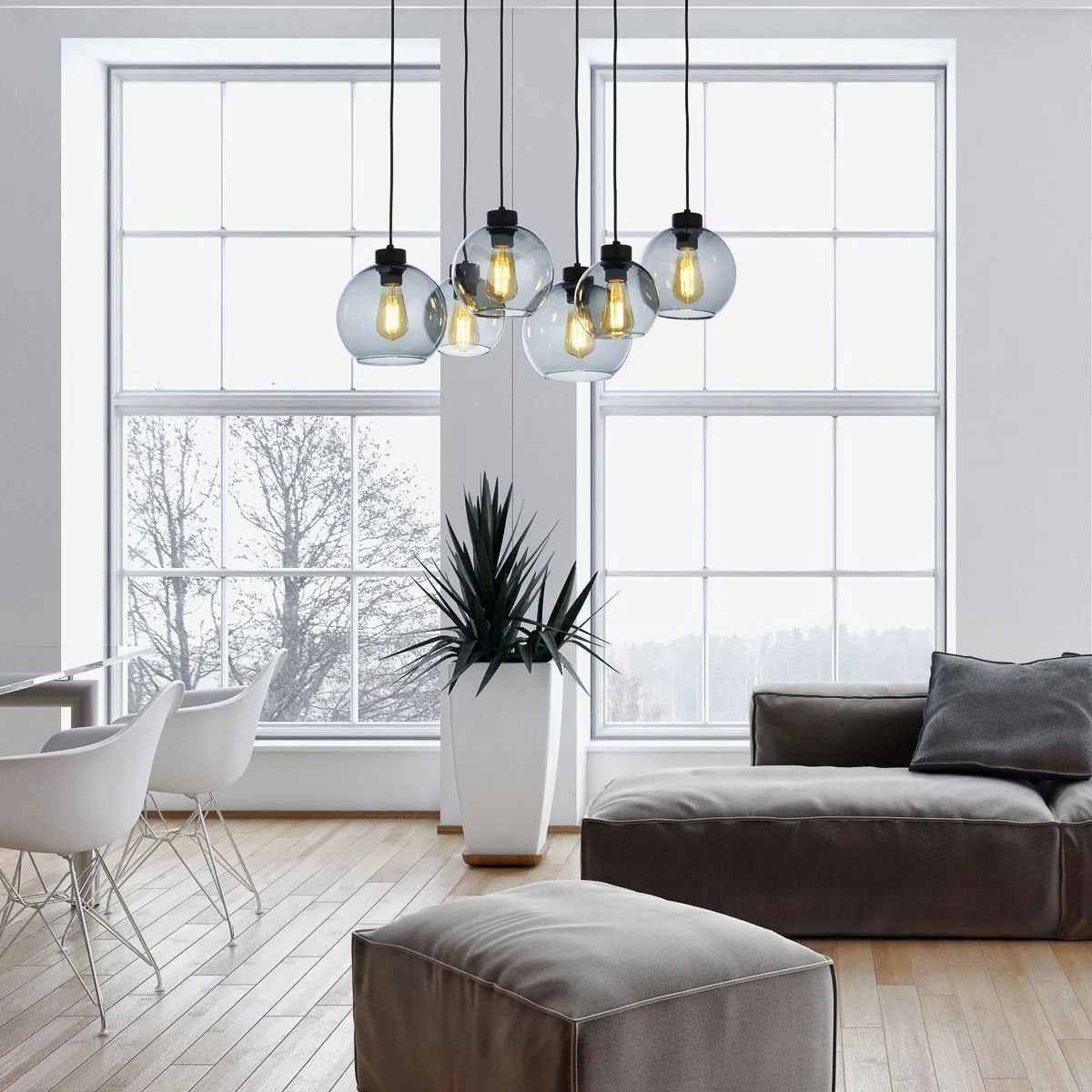 Cubus, nowoczesna lampa wisząca, E27, 2833