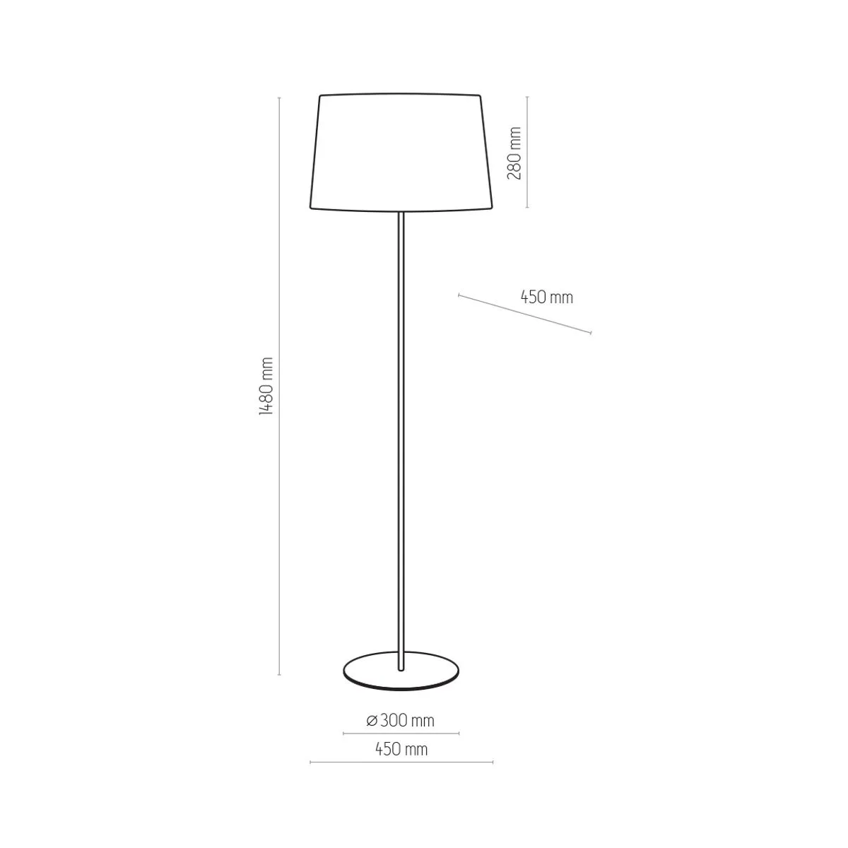 Maja, nowoczesna lampa podłogowa, E27, 2919