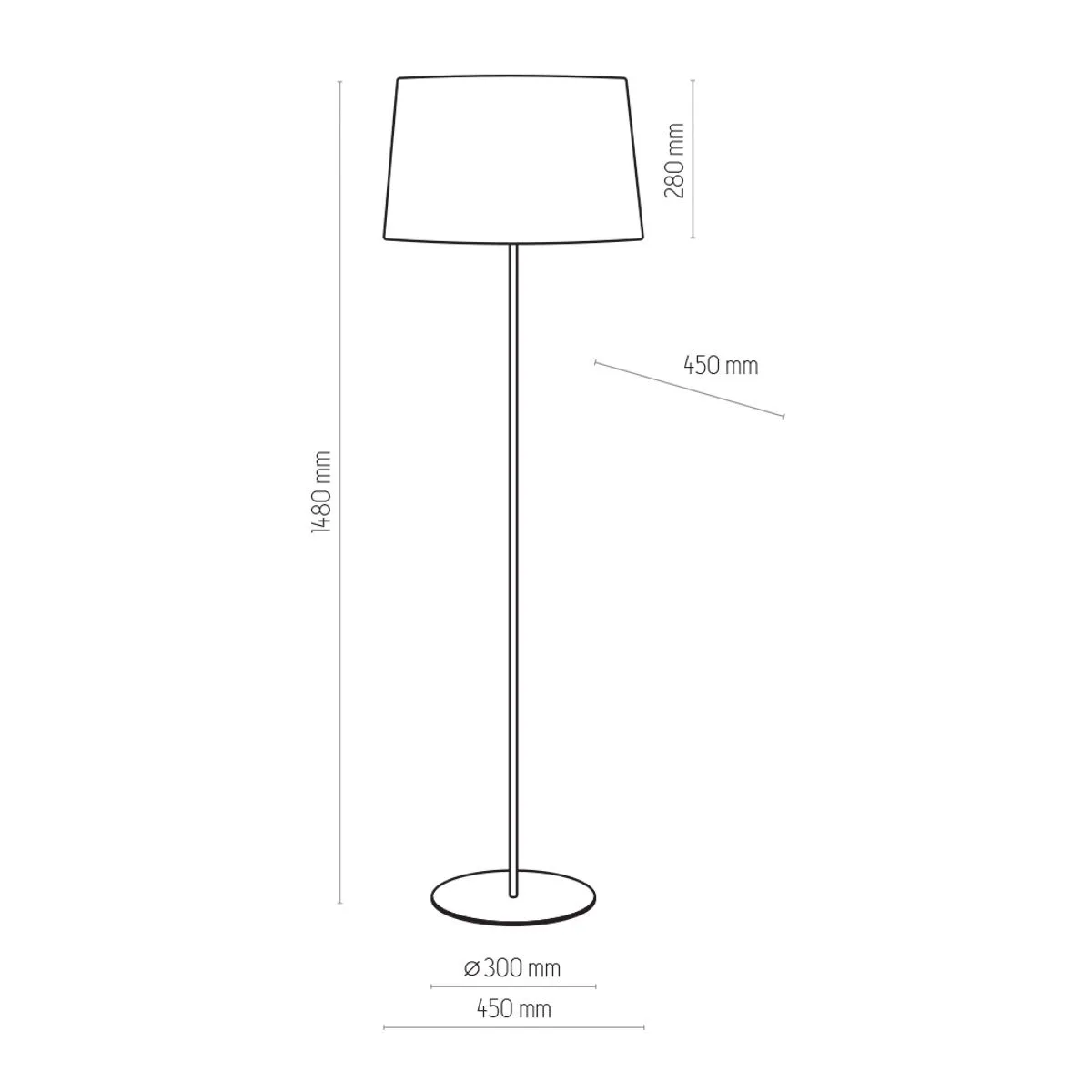 Maja, nowoczesna lampa podłogowa, E27, 2920