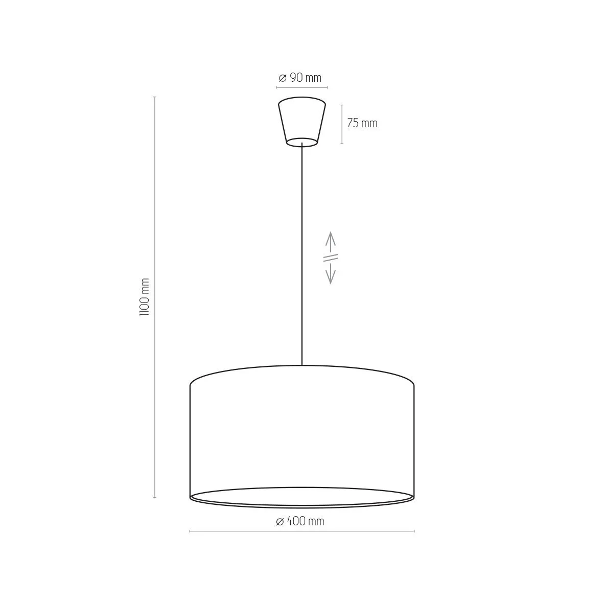 Rondo Kids, minimalistyczny plafon, E27, 3229