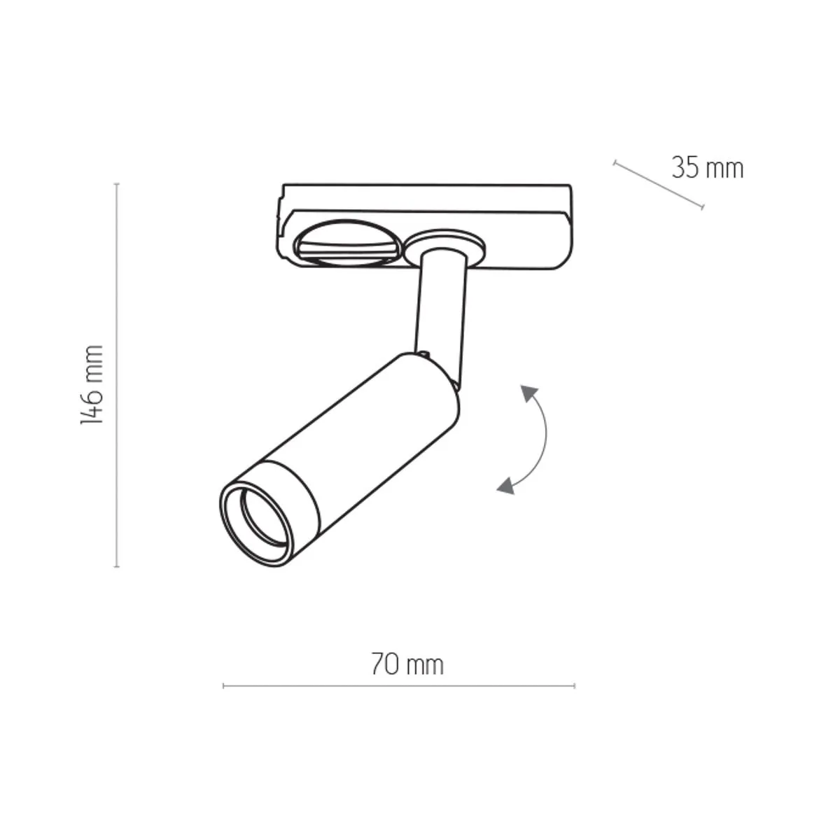 Tracer, nowoczesny reflektorek, LED, 3383