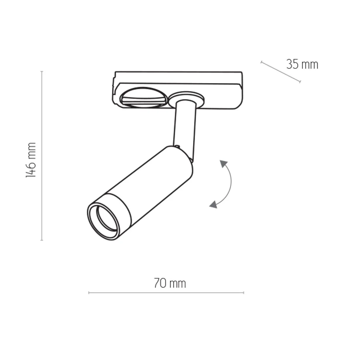 Tracer, nowoczesny reflektorek, LED, 3384