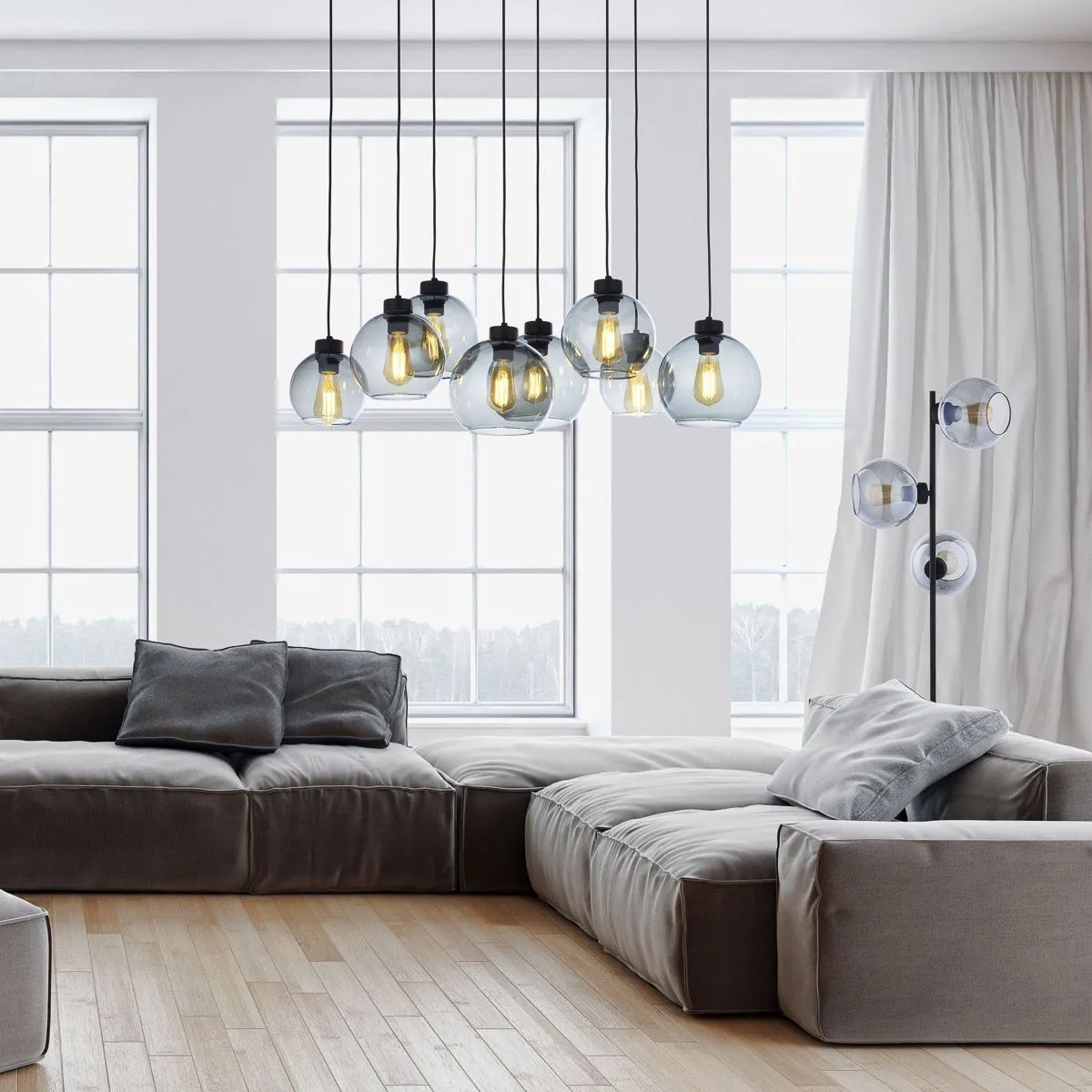 Cubus, nowoczesna lampa wisząca, E27, 4113