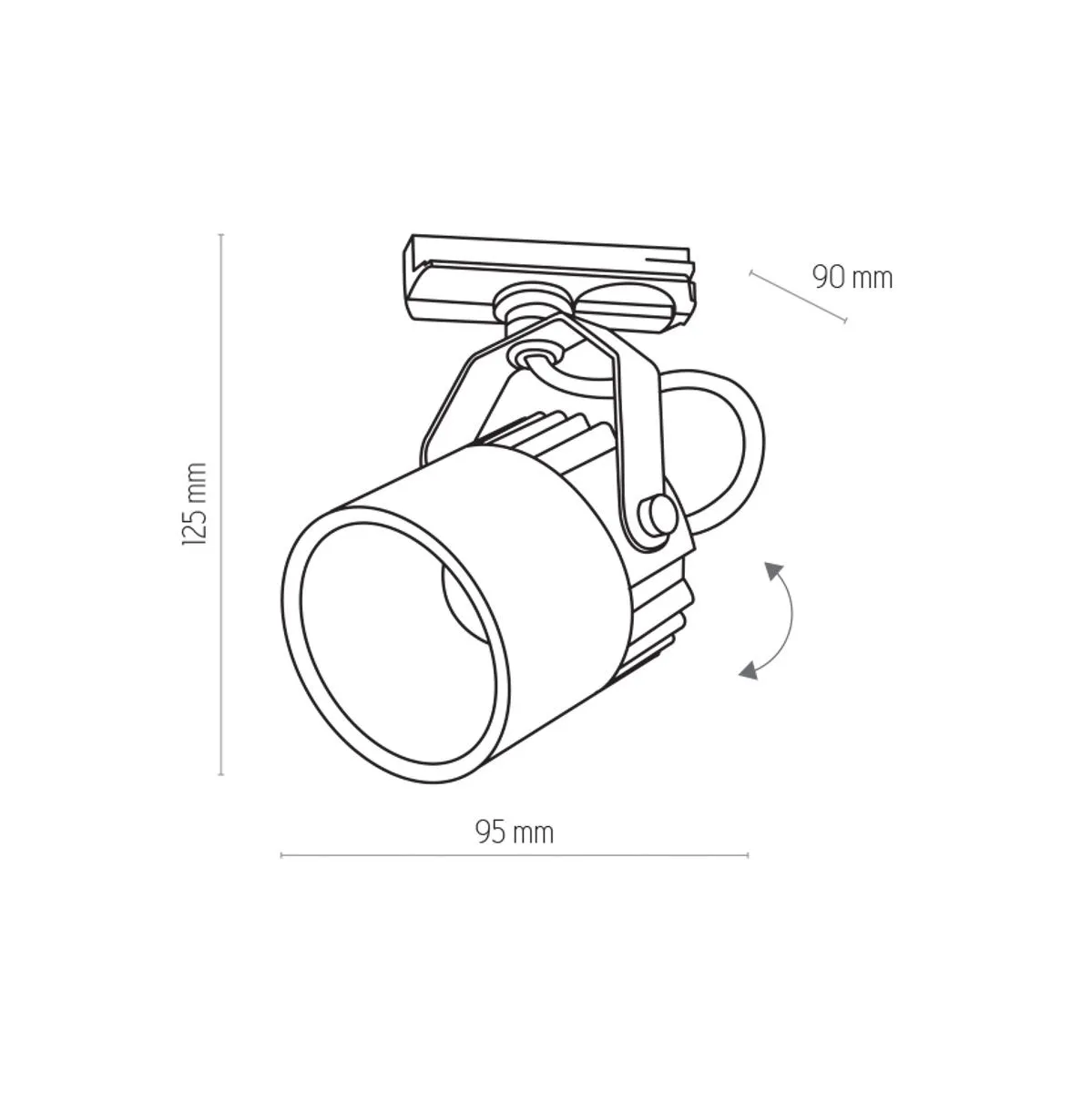 Tracer, nowoczesny reflektorek, LED, 4144