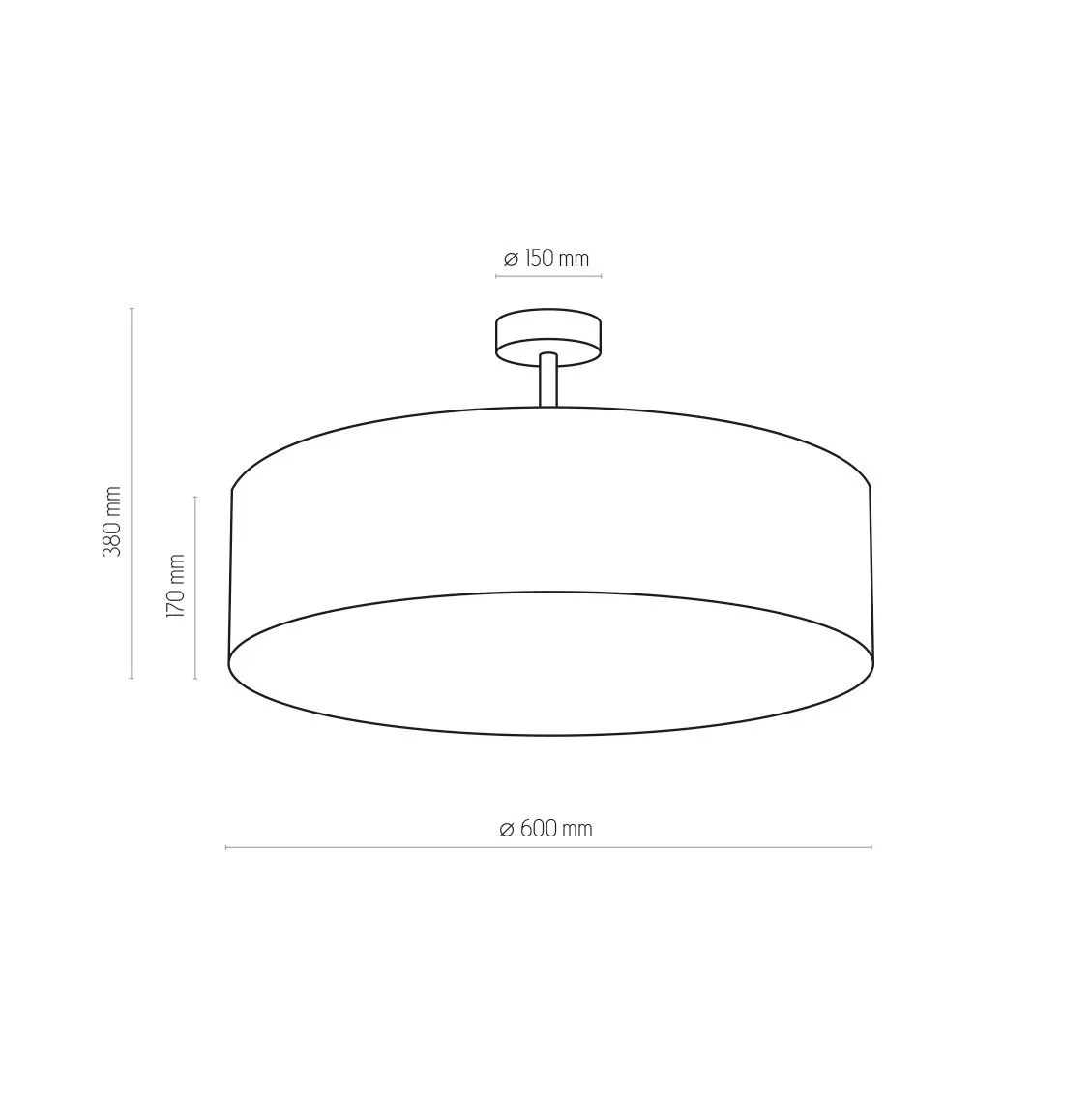 Rondo, klasyczna lampa natynkowa, E27, 4239