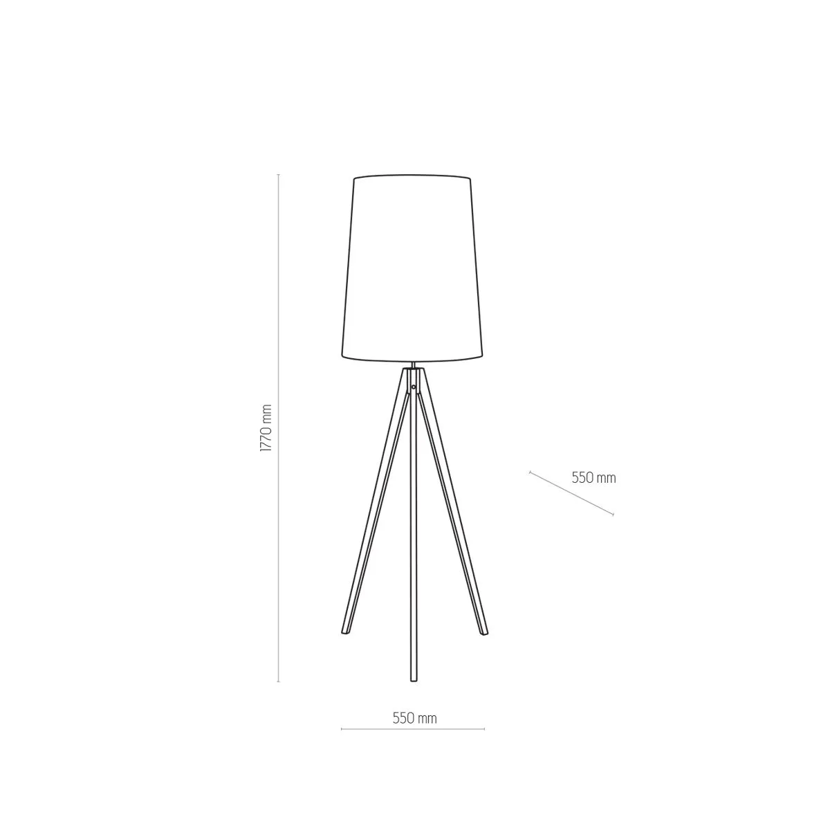 Walz, minimlistyczna lampa podłogowa, E27, 5046