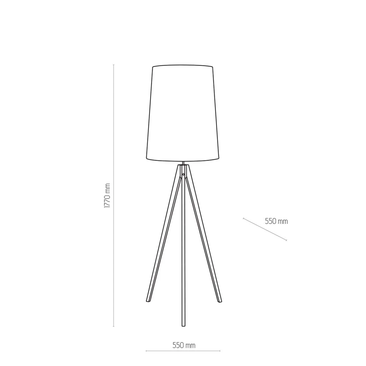 Walz, minimlistyczna lampa podłogowa, E27, 5047