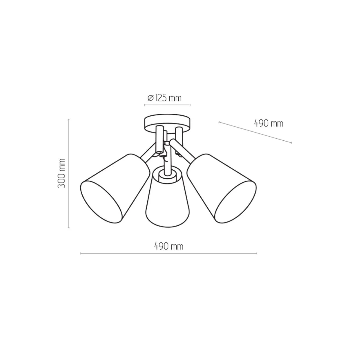 Vaio, lampa natynkowa w stylu skandynawskim, E27, 665