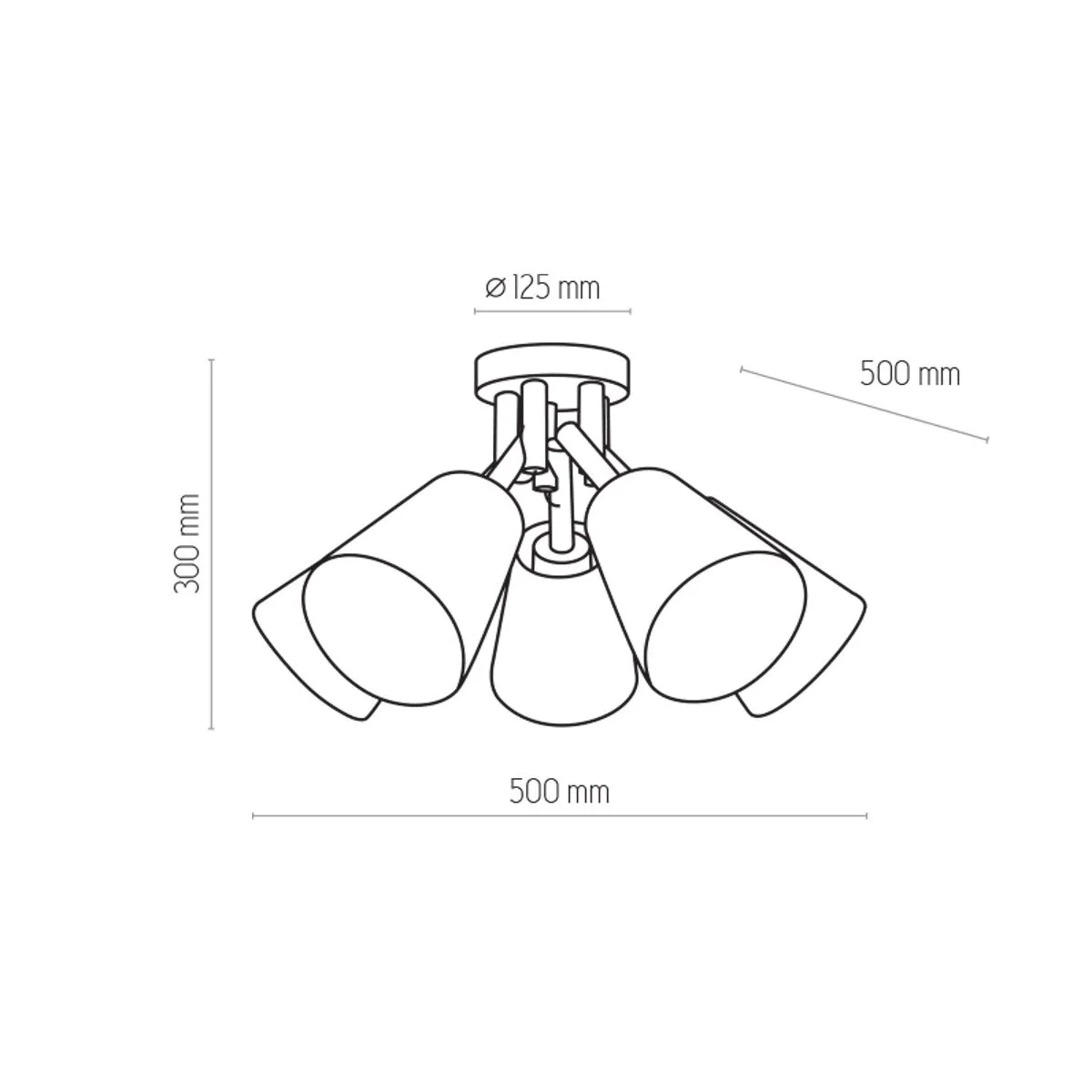Vaio, lampa natynkowa w stylu skandynawskim, E27, 666