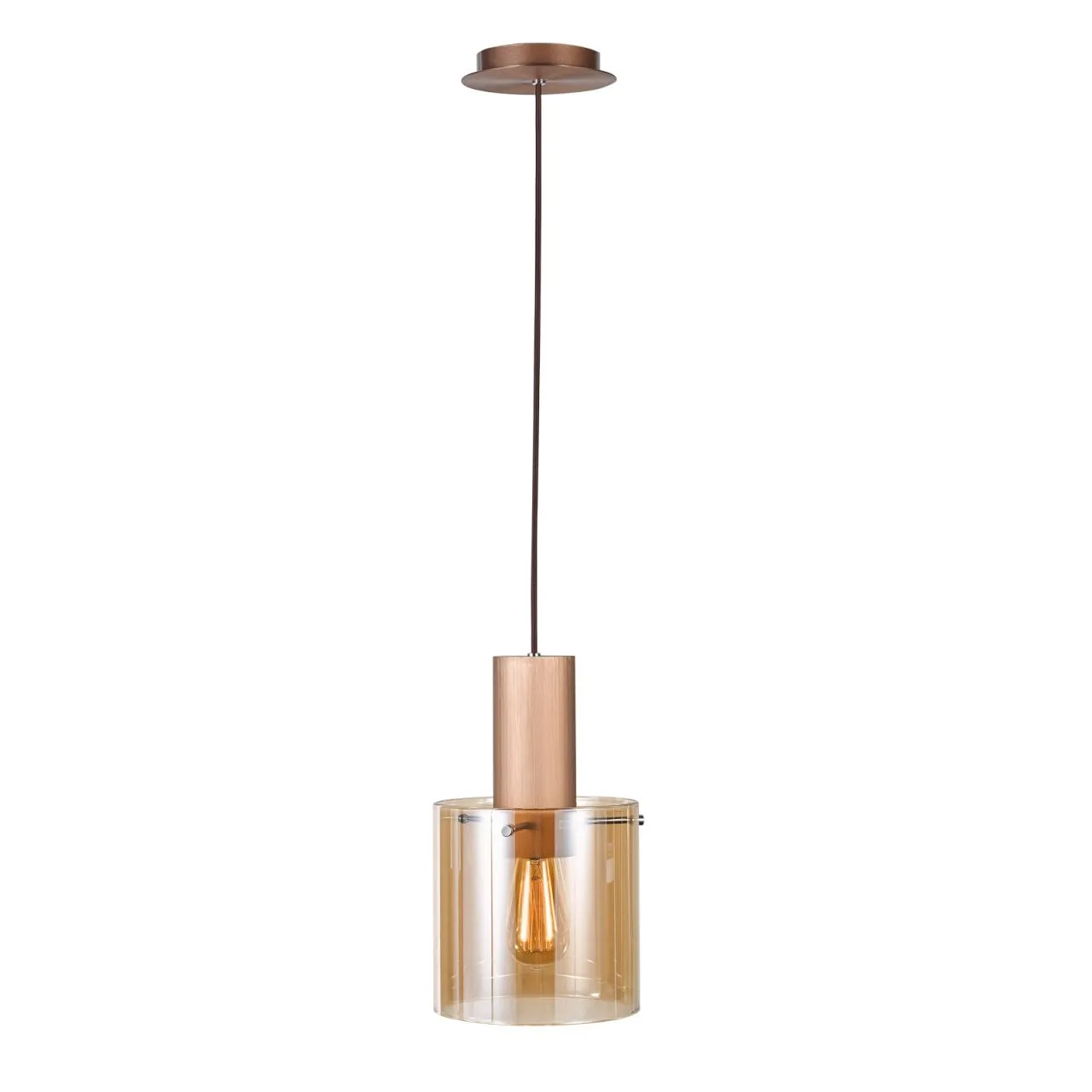 Javier, nowoczesna lampa wisząca, w kolorze antycznego brązu, E27, MD17076-1A