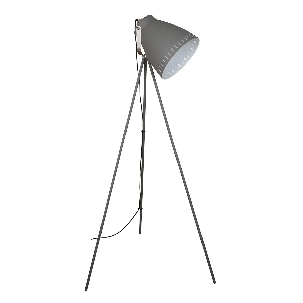 Franklin, retro lampa stojąca, podłogowa, szara, E27, ML-HN3068-GR+S.NICK