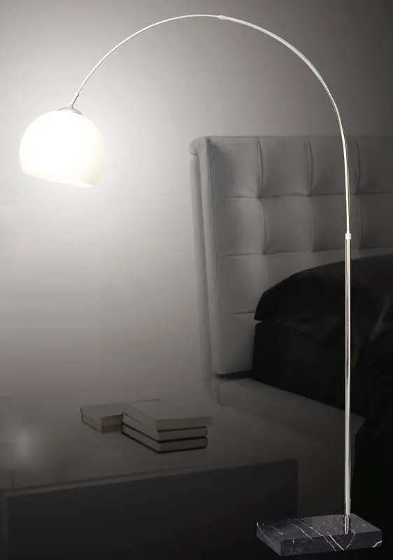 Piegano, nowoczesna lampa stojąca, podłogowa, chromowana, E27, ML4906-1A