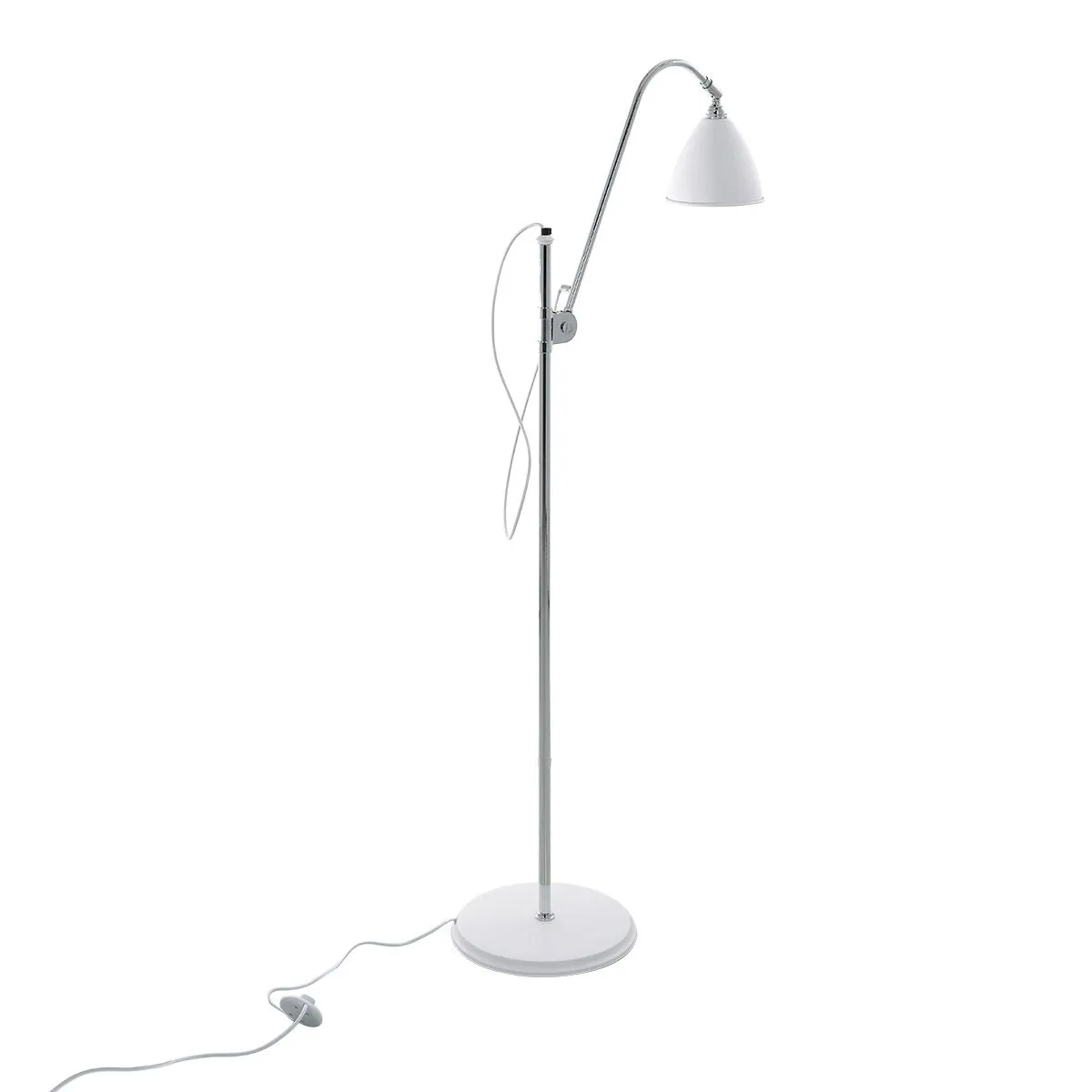 Evato, klasyczna lampa stojąca, podłogowa, biała, E14, MLE3052/1C-WH