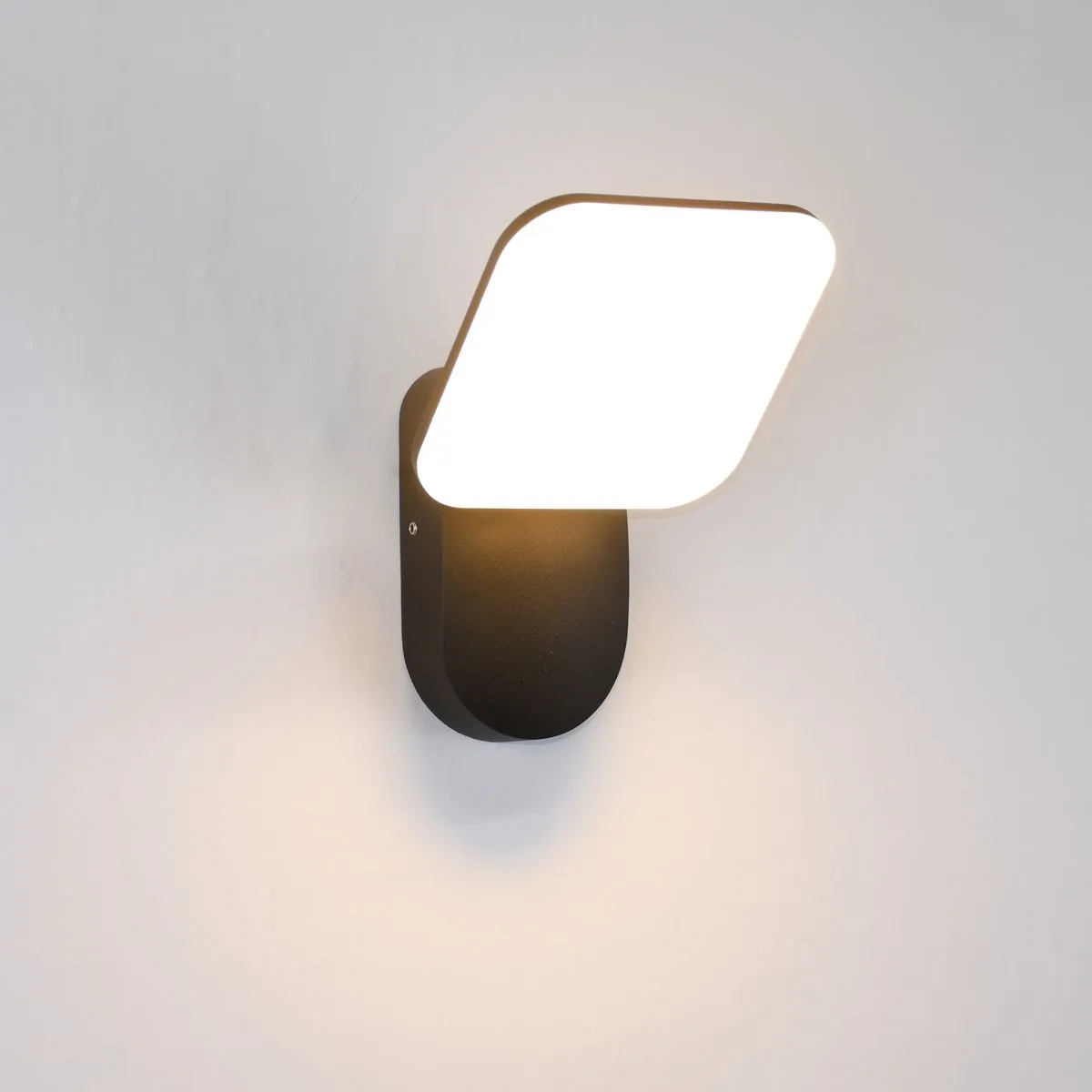 Nammi, czarny, nowoczesny kinkiet ogrodowy, OWL-6206-3K, LED, 3000K