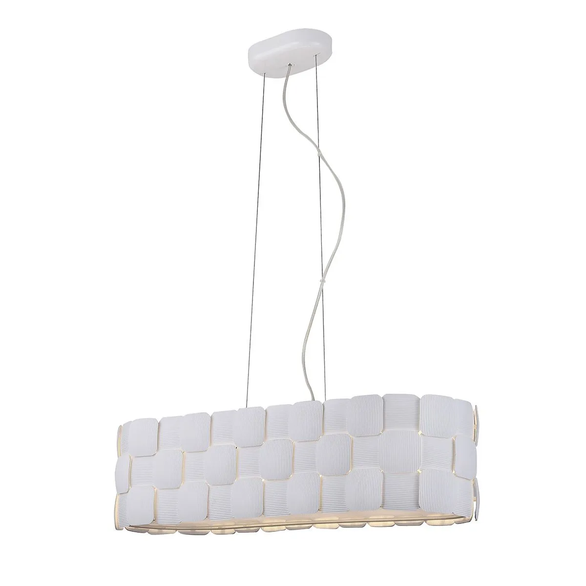 Elisa, nowoczesna lampa wisząca, biała, E27, P0317-04N-S8A1