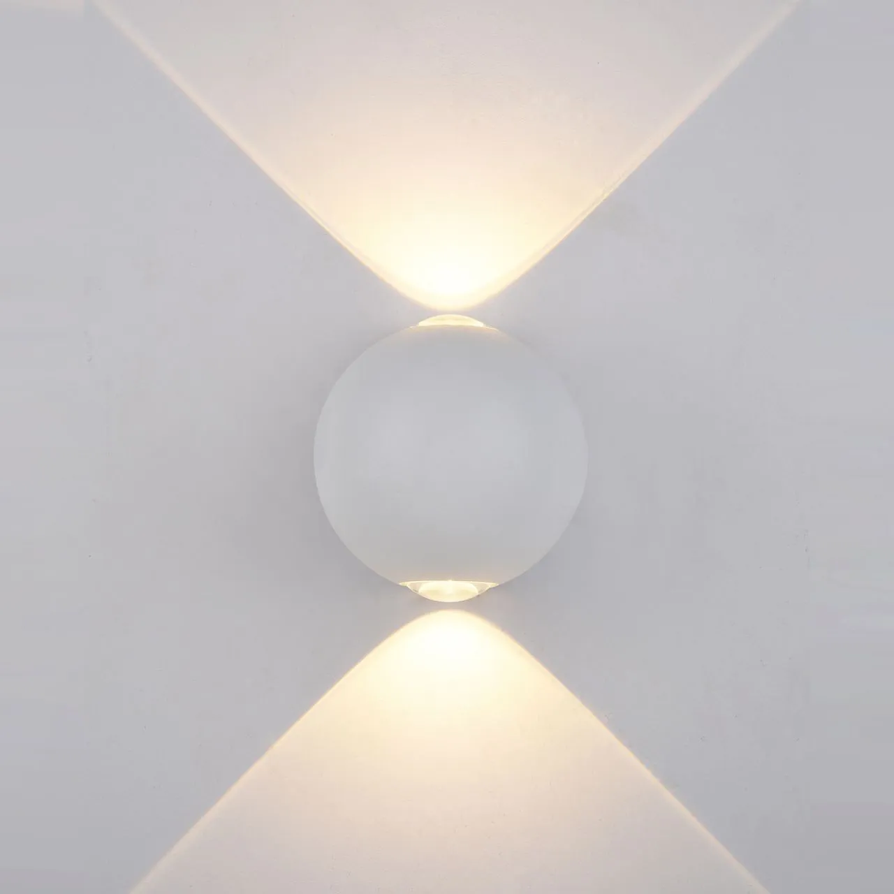 Carsoli, nowoczesny kinkiet zewnętrzny, biały, LED, 3000K, PL-308W