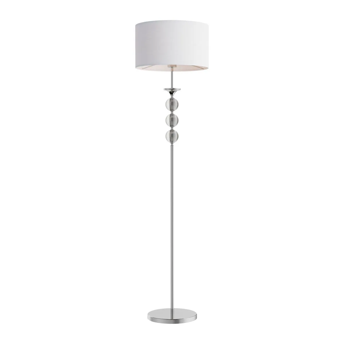 Rea, klasyczna lampa stojąca, podłogowa, biała, E27, RLL93163-1W