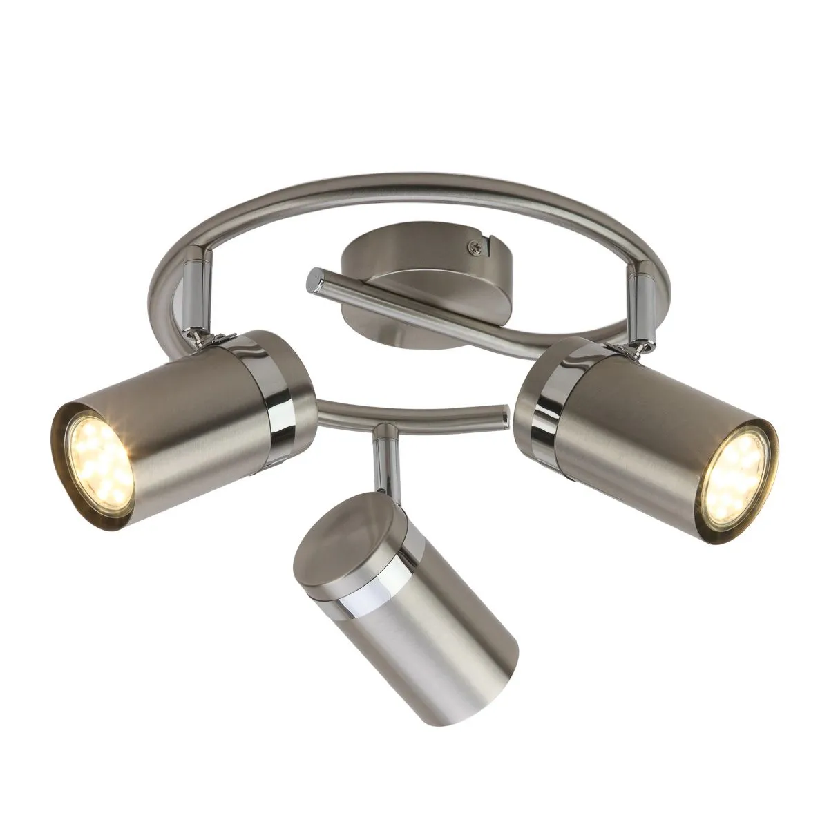 Palmoni, lampa sufitowa, chromowana, z trzema regulowanymi reflektorkami, SPL-2024-3A, GU10